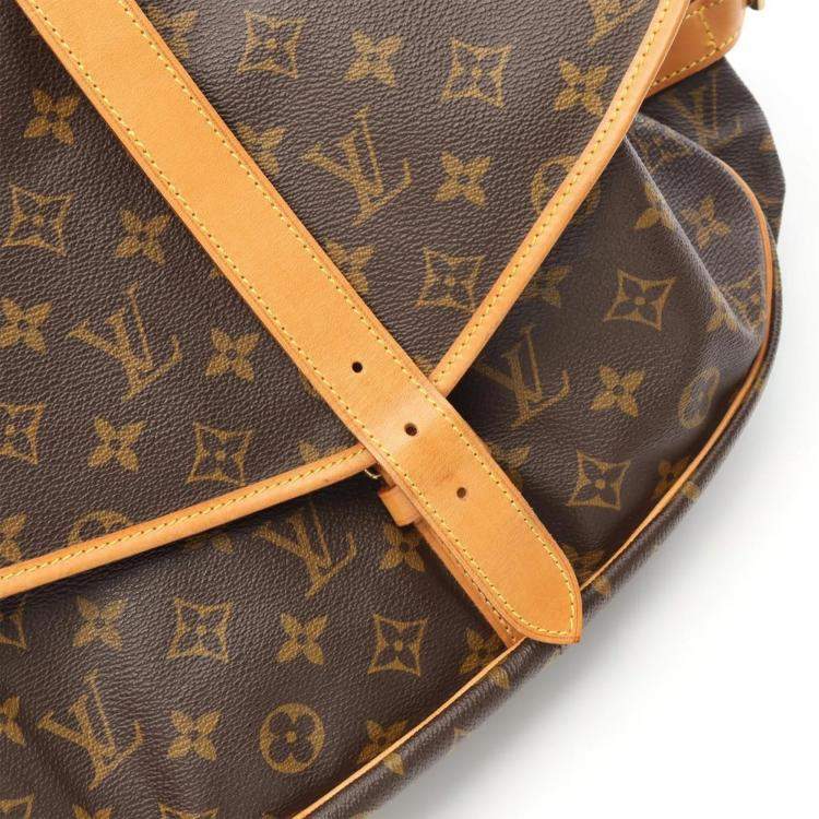 Pre Owned Louis Vuitton Samuel 35 Crossbody Shoulder Bag  Monogram Canvas