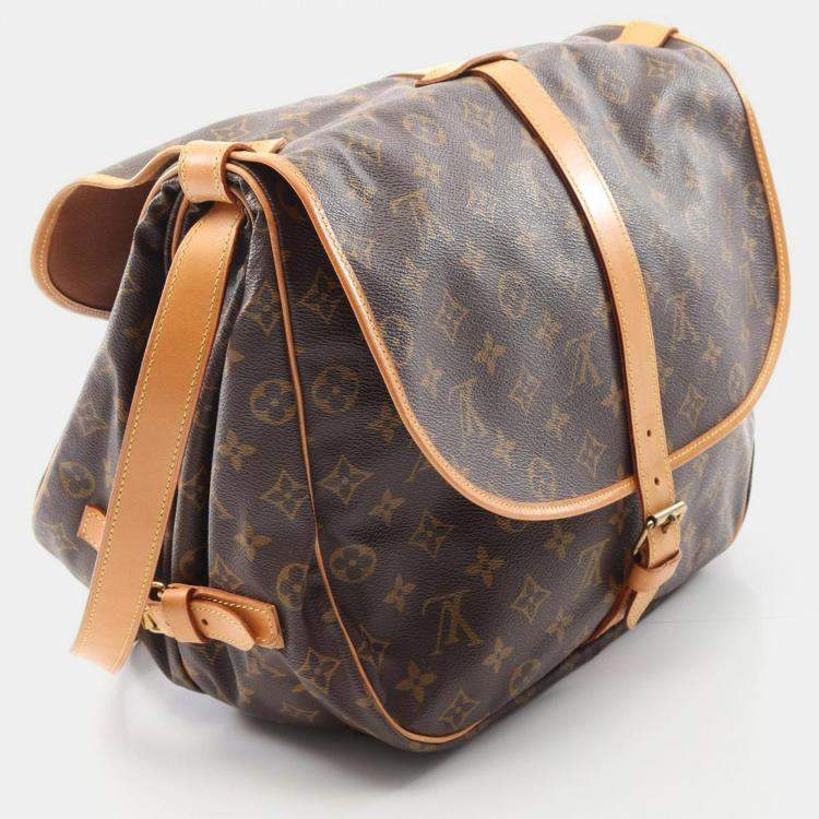 Pre Owned Louis Vuitton Samuel 35 Crossbody Shoulder Bag  Monogram Canvas