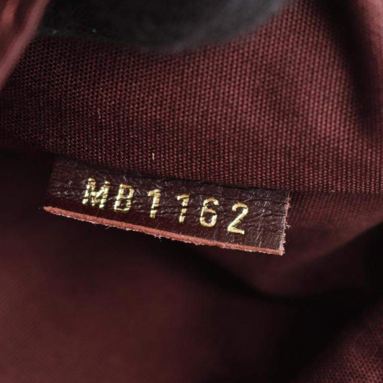 Pre Owned Louis Vuitton Saumur Pm Shoulder Bag  Monogram Canvas Bordeaux Sepia
