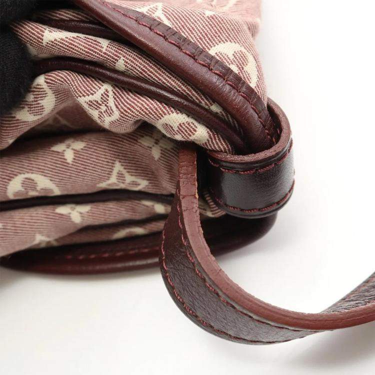 Pre Owned Louis Vuitton Saumur Pm Shoulder Bag  Monogram Canvas Bordeaux Sepia