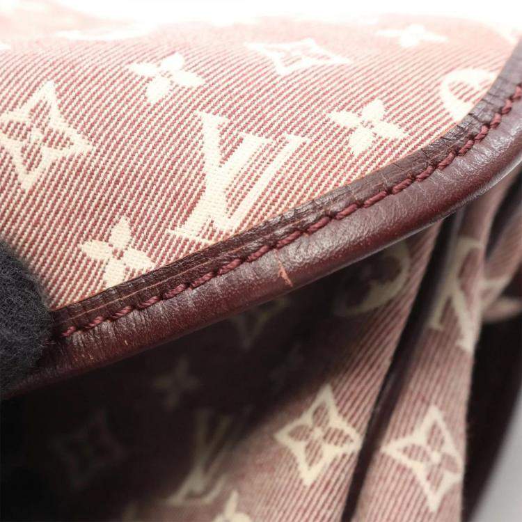 Pre Owned Louis Vuitton Saumur Pm Shoulder Bag  Monogram Canvas Bordeaux Sepia