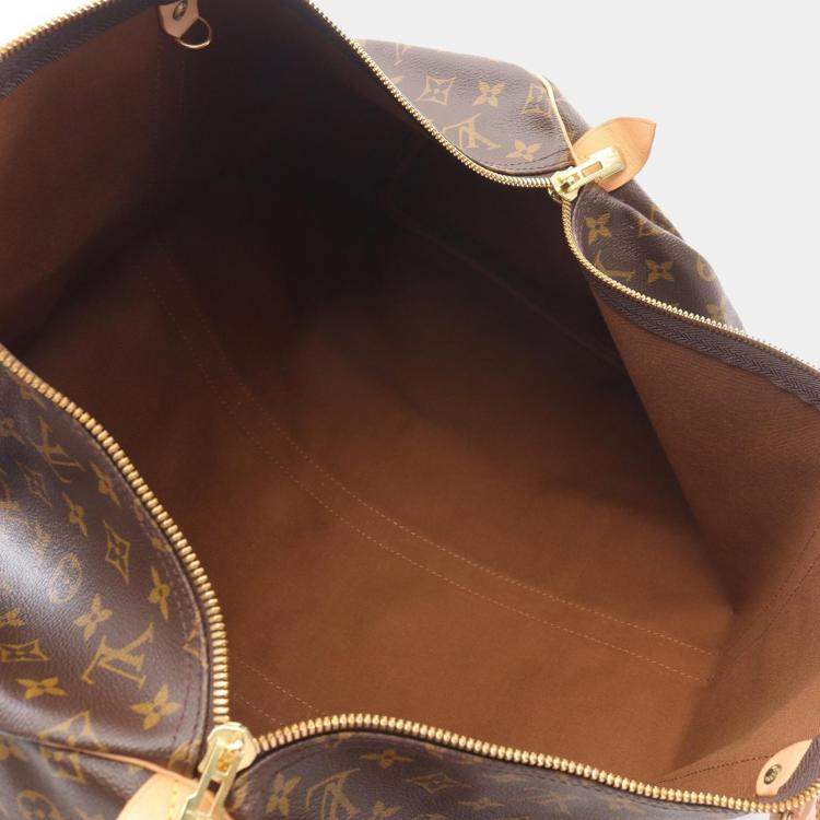 Pre Owned Louis Vuitton Keepall 55 Travel Handbag  Monogram Canvas