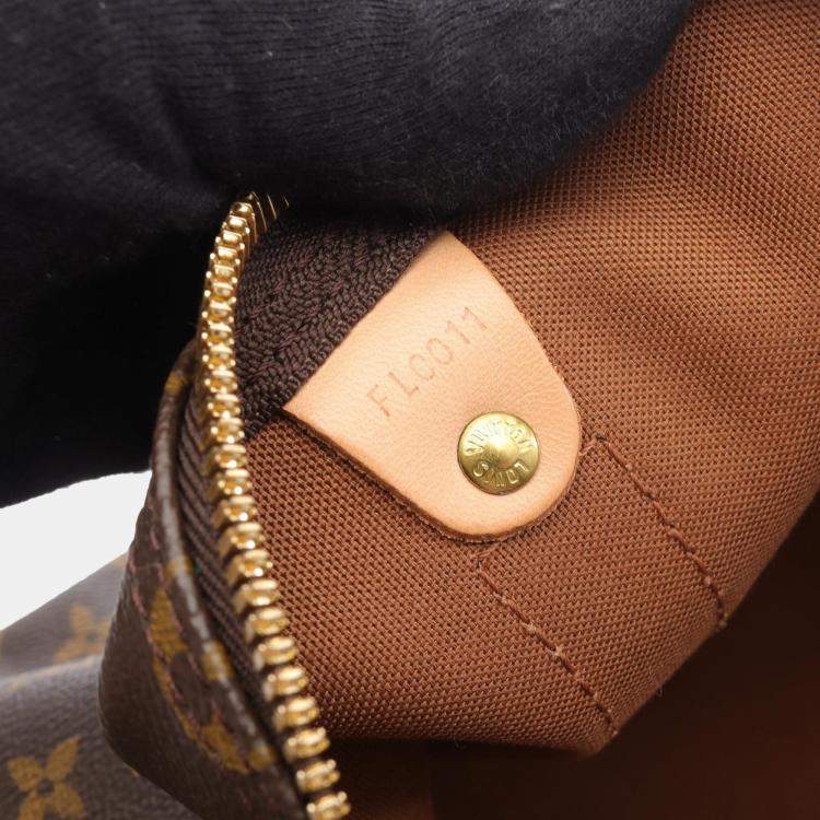 Pre Owned Louis Vuitton Keepall 55 Traveling Handbag  Monogram Canvas