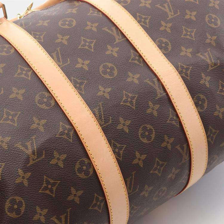 Pre Owned Louis Vuitton Keepall 45 Traveling Handbag  Monogram Canvas