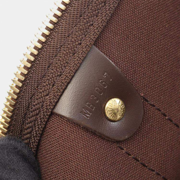 Pre Owned Louis Vuitton Keepall 50 Travel Duffle Bag  Damier Canvas Ebene