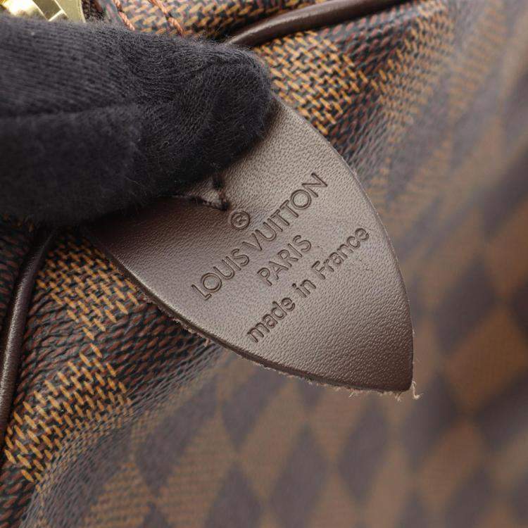 Pre Owned Louis Vuitton Keepall 50 Travel Duffle Bag  Damier Canvas Ebene