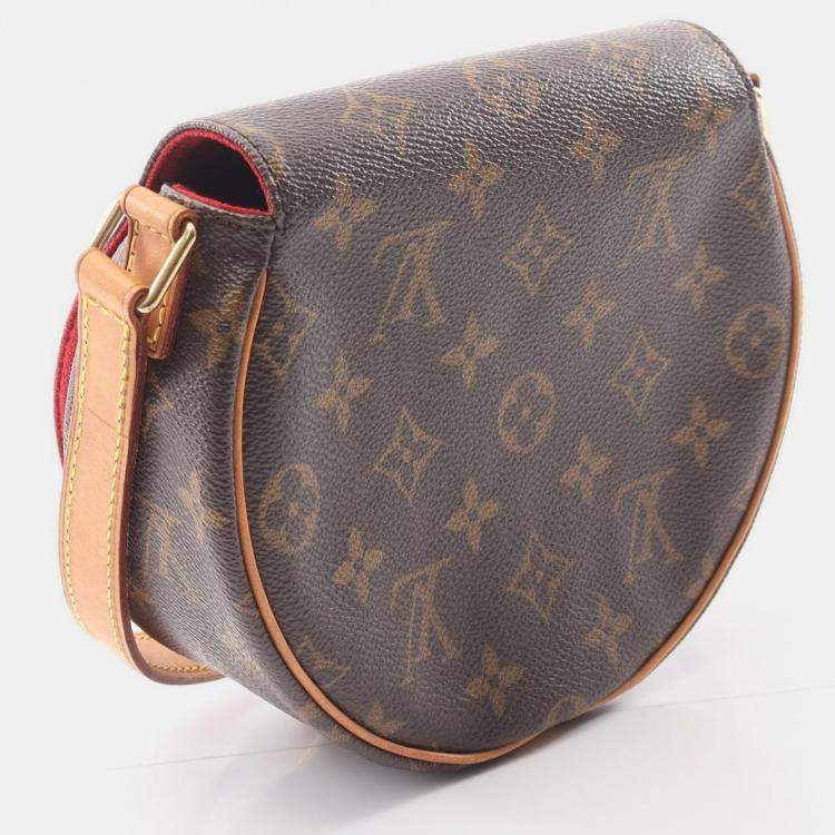 Pre Owned Louis Vuitton Tambourine Shoulder Bag  Monogram Canvas Brown