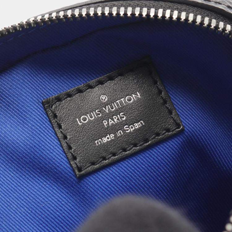 Pre Owned Louis Vuitton Danube PPM Black Monogram Eclipse Canvas Crossbody Shoulder Bag