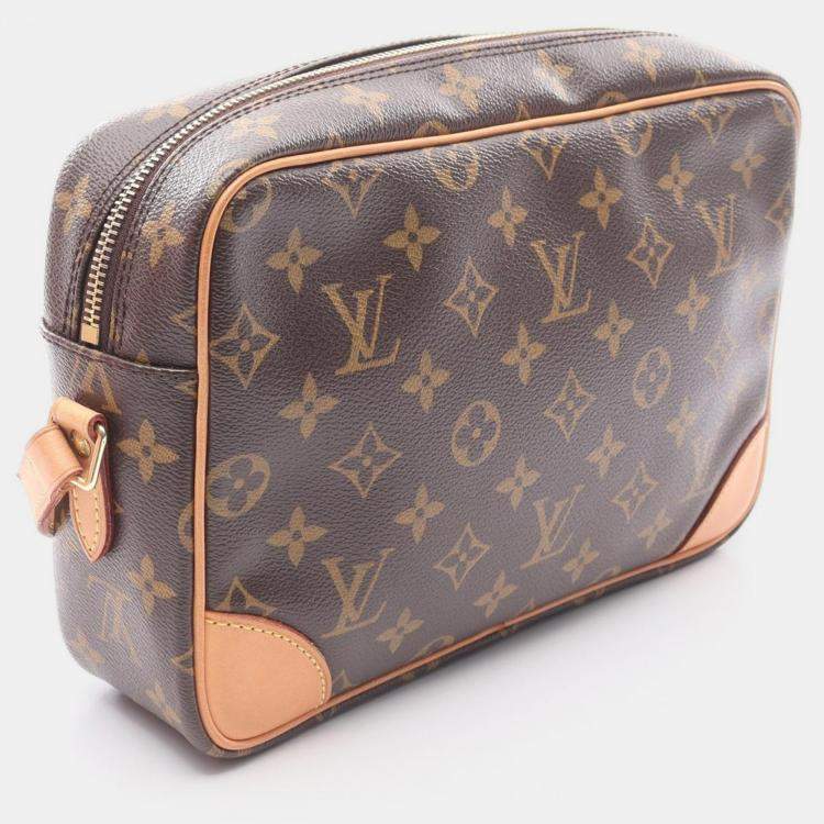 Pre Owned Louis Vuitton Trocadero 27 Brown Monogram Canvas Shoulder Bag