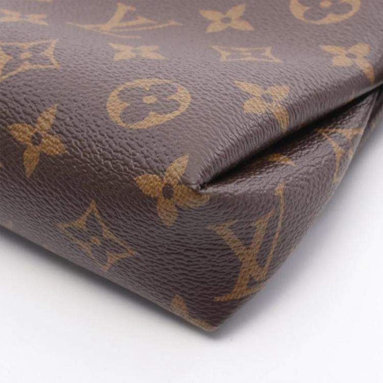Pre Owned  Louis Vuitton Pallas Clutch Brown Monogram Canvas Handbag