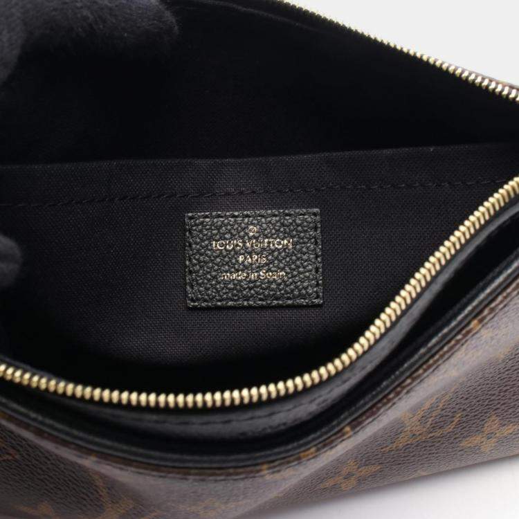 Pre Owned  Louis Vuitton Pallas Clutch Brown Monogram Canvas Handbag