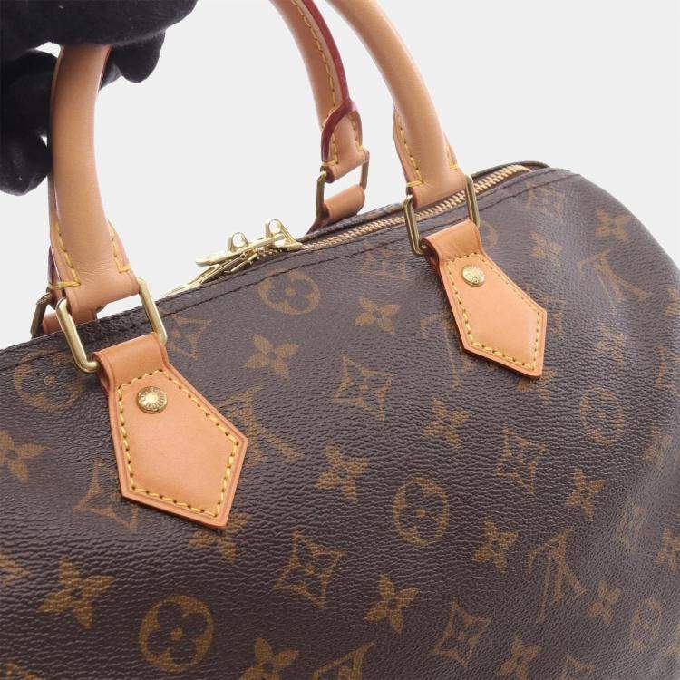Pre Owned Louis Vuitton Speedy Bandoulière 30 Brown Monogram Canvas 2Way Handbag