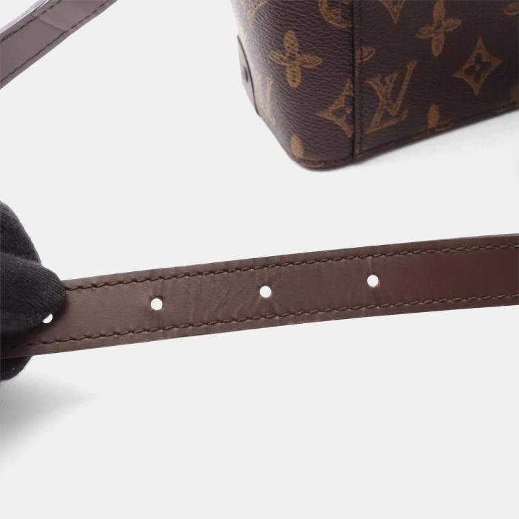 مملوكة مسبقًا Louis Vuitton Vertical Box Trunk Brown/Green Monogram Canvas Shoulder Handbag
