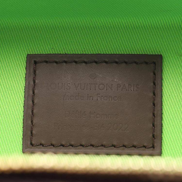 مملوكة مسبقًا Louis Vuitton Vertical Box Trunk Brown/Green Monogram Canvas Shoulder Handbag