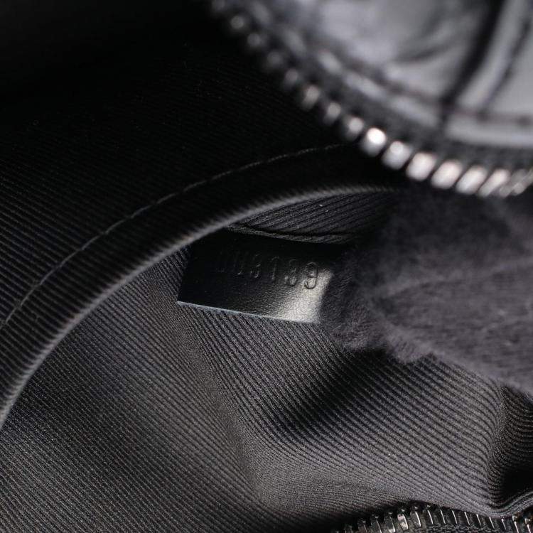 Pre Owned Louis Vuitton Soft Trunk Noir Monogram Clemence Leather Shoulder Bag