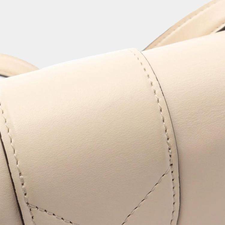 Pre Owned Louis Vuitton Pont Neuf Beige Leather Crossbody Shoulder Bag
