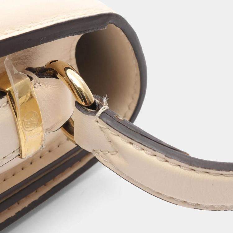 Pre Owned Louis Vuitton Pont Neuf Beige Leather Crossbody Shoulder Bag