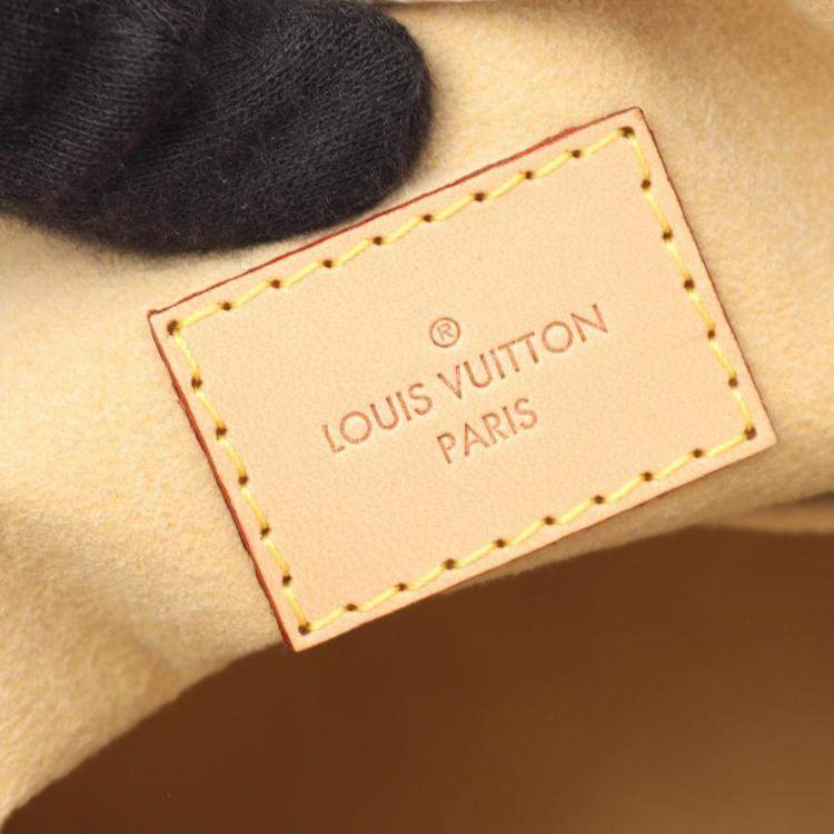 Pre Owned Louis Vuitton Artsy MM White Damier Azur Canvas Leather Shoulder Bag