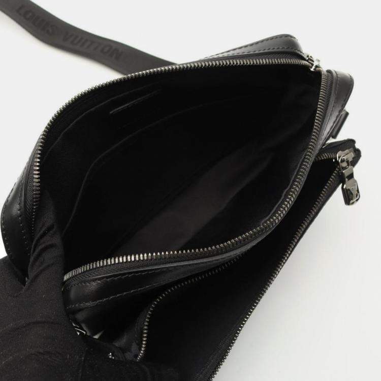 Pre Owned Louis Vuitton Trio Messenger Black/Grey Monogram Eclipse Bag