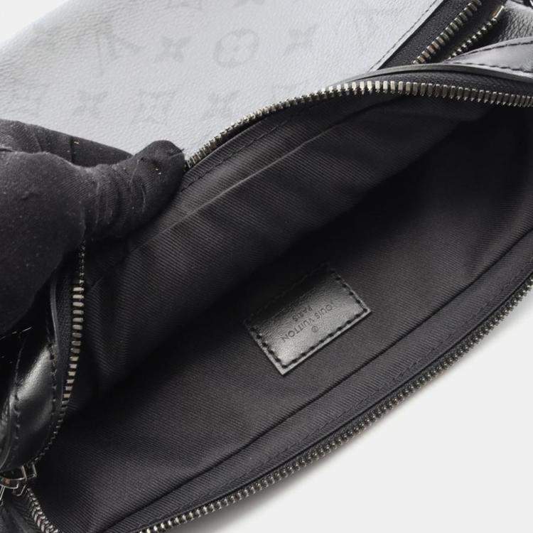 Pre Owned Louis Vuitton Trio Messenger Black/Grey Monogram Eclipse Bag