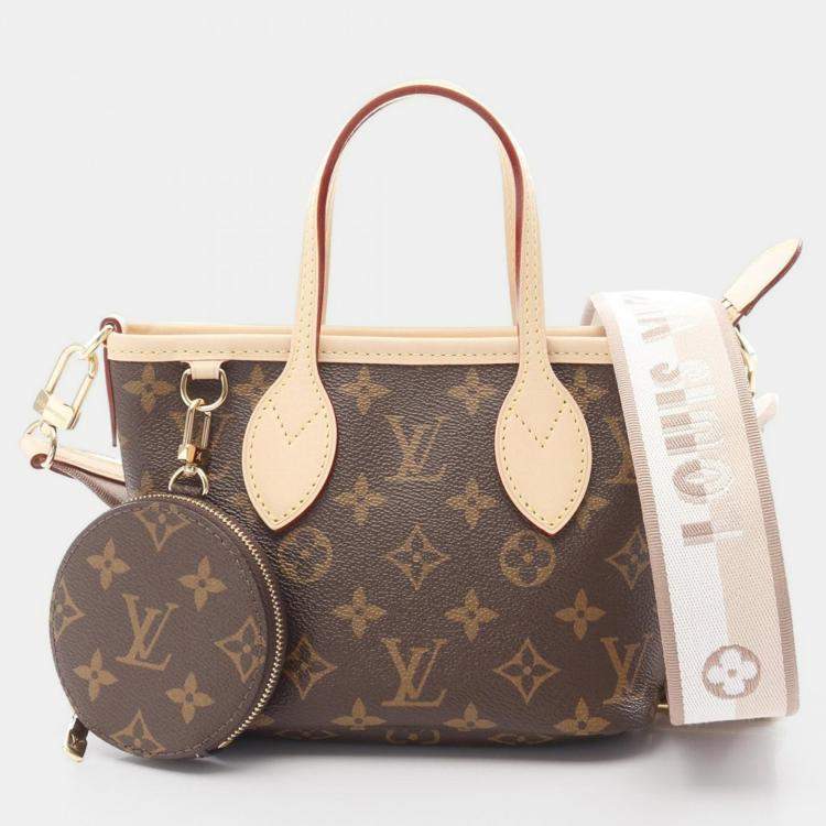 Pre Owned Louis Vuitton Neverfull BB Monogram Canvas Brown/Beige Shoulder Handbag