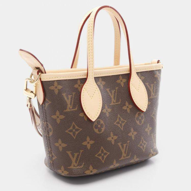 Pre Owned Louis Vuitton Neverfull BB Monogram Canvas Brown/Beige Shoulder Handbag