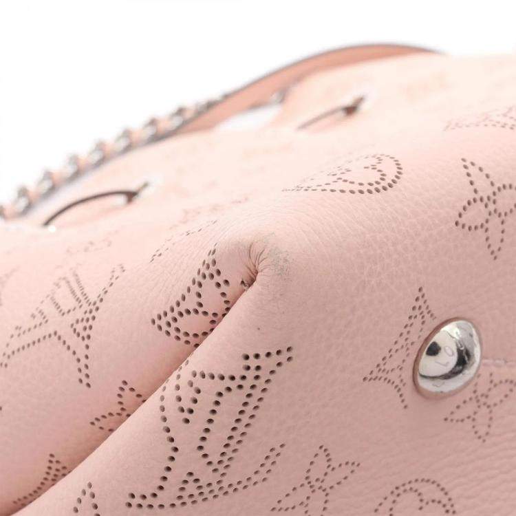مملوكة مسبقًا Louis Vuitton Bella Mahina Leather Rose Jasmine Chain Shoulder Handbag