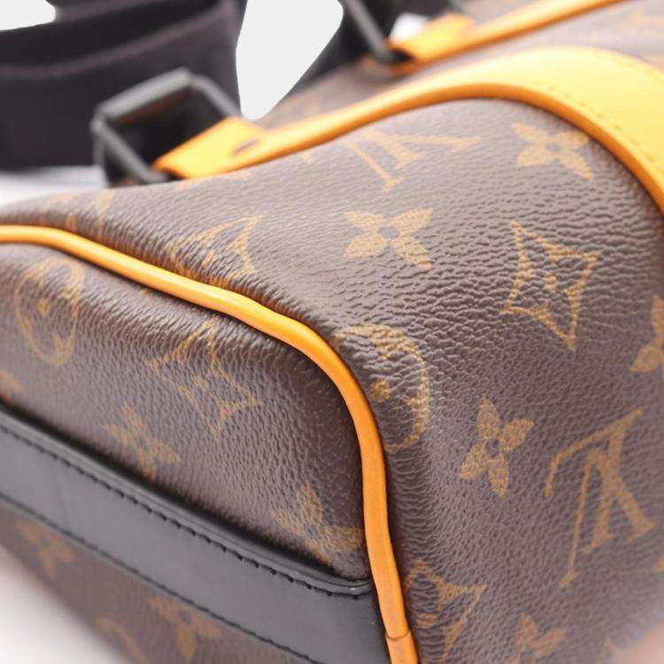 Pre Owned Louis Vuitton Keepall Bandoulière 25 Monogram Macassar Brown Shoulder Bag