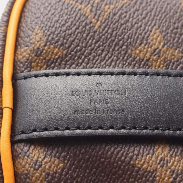 Pre Owned Louis Vuitton Keepall Bandoulière 25 Monogram Macassar Brown Shoulder Bag