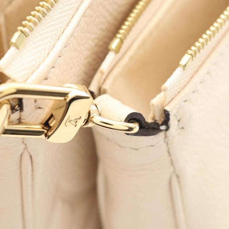 Pre Owned Louis Vuitton Multi Pochette Accessoires Monogram Empreinte Beige Shoulder Bag