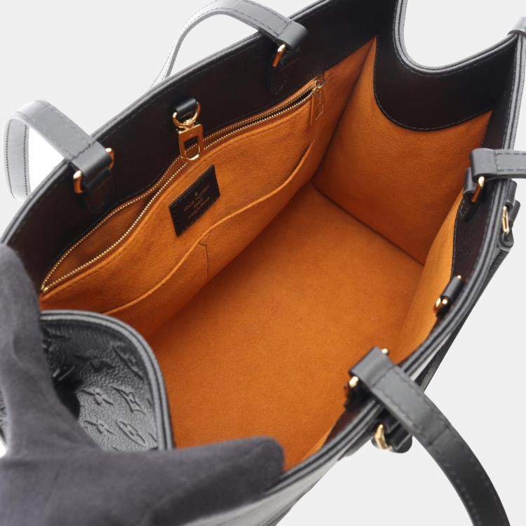 Pre Owned  Louis Vuitton OnTheGo MM Black Monogram Empreinte Leather Shoulder Bag