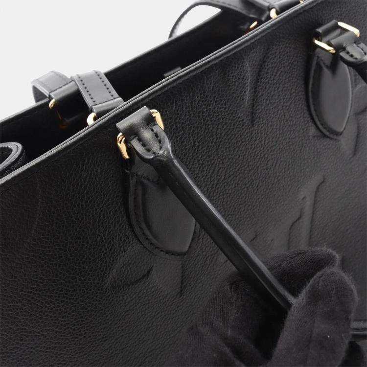Pre Owned  Louis Vuitton OnTheGo MM Black Monogram Empreinte Leather Shoulder Bag