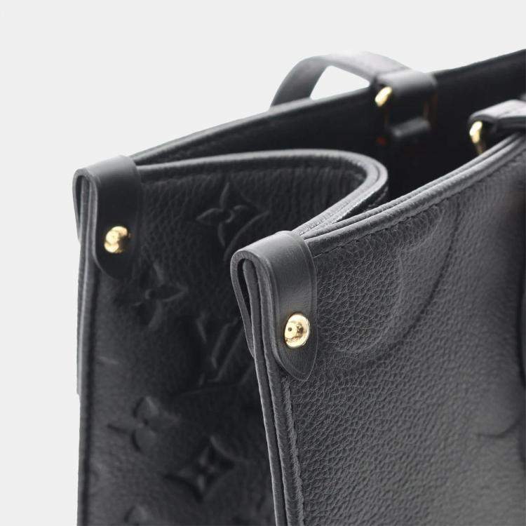 Pre Owned  Louis Vuitton OnTheGo MM Black Monogram Empreinte Leather Shoulder Bag