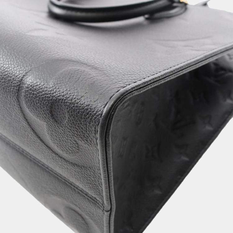 Pre Owned  Louis Vuitton OnTheGo MM Black Monogram Empreinte Leather Shoulder Bag