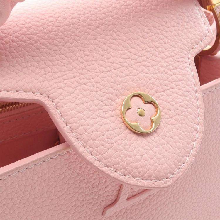 Pre Owned Louis Vuitton Capucines BB Pink Taurillon Leather Shoulder Bag
