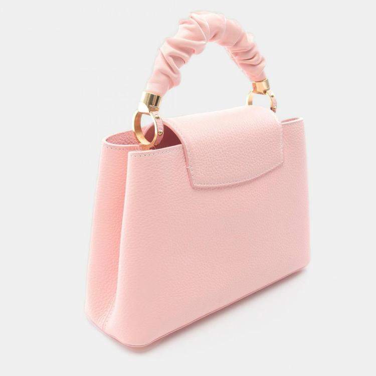 Pre Owned Louis Vuitton Capucines BB Pink Taurillon Leather Shoulder Bag