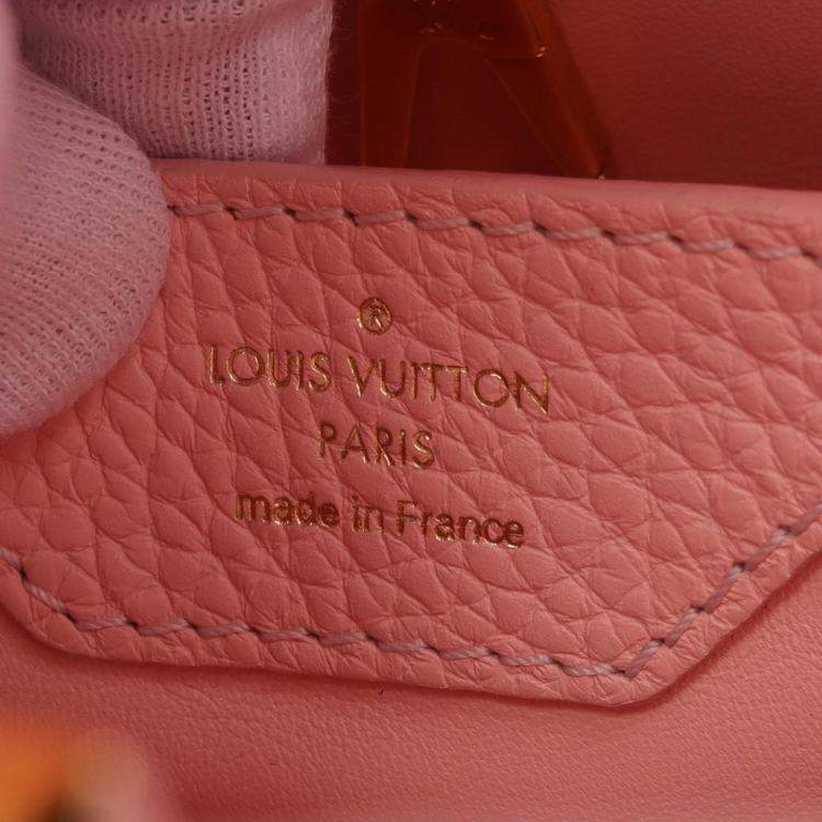 Pre Owned Louis Vuitton Capucines BB Pink Taurillon Leather Shoulder Bag