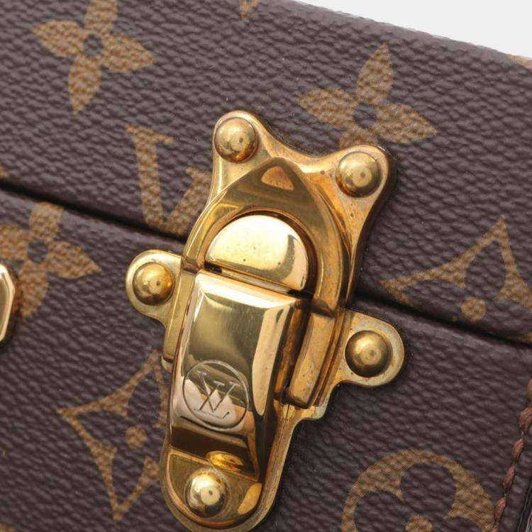 Pre Owned Louis Vuitton Boite Bijou Rose Ballerine Brown Monogram Bag