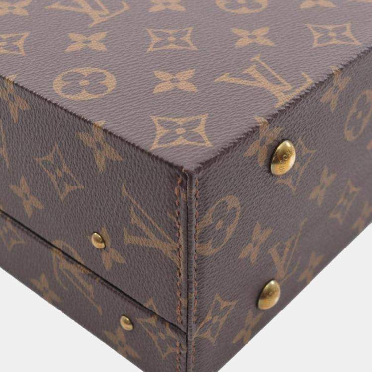 Pre Owned Louis Vuitton Boite Bijou Rose Ballerine Brown Monogram Bag