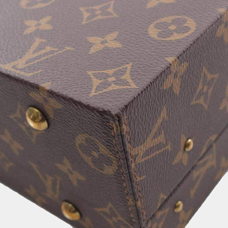 Pre Owned Louis Vuitton Boite Bijou Rose Ballerine Brown Monogram Bag