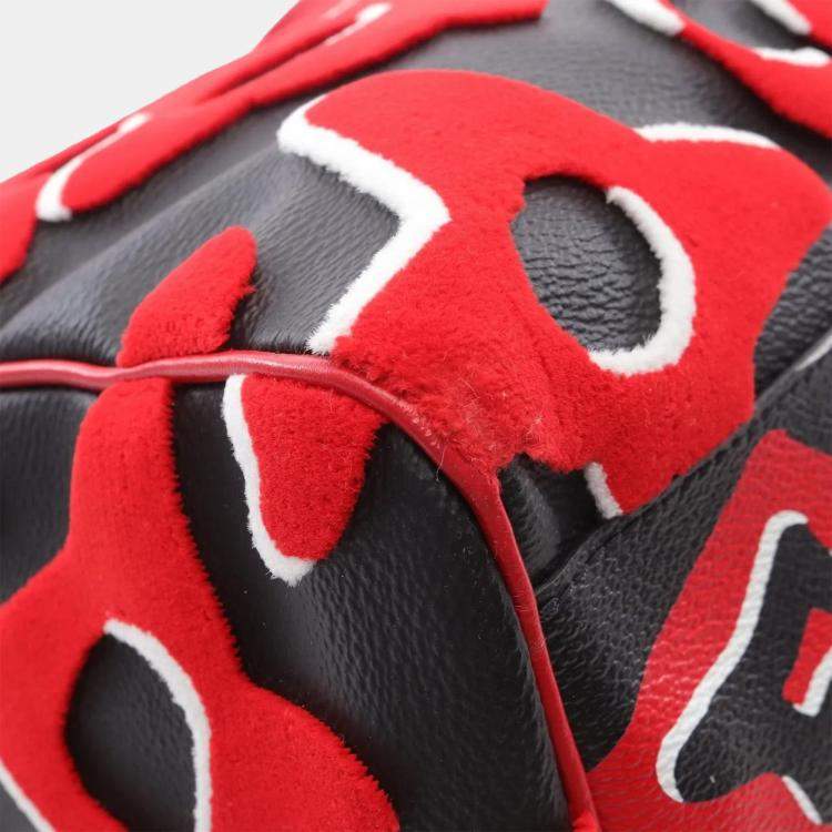 Pre Owned Louis Vuitton X UF Keepall Bandoulière 45 Black/Red Shoulder Bag