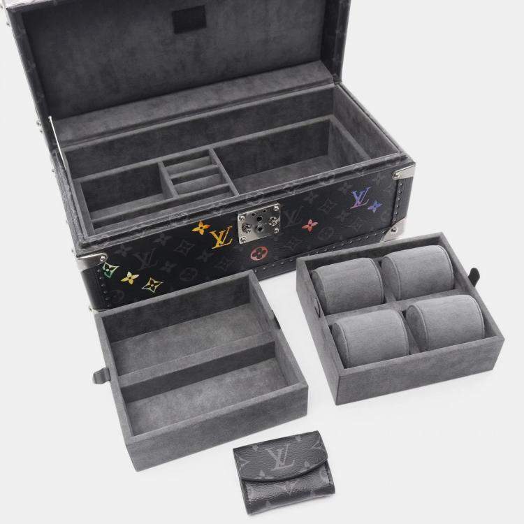 Pre Owned Louis Vuitton Coffret Accessoires Monogram Eclipse Canvas Box Bag