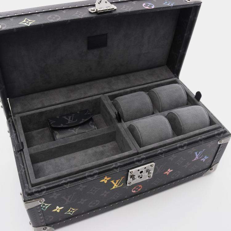 Pre Owned Louis Vuitton Coffret Accessoires Monogram Eclipse Canvas Box Bag