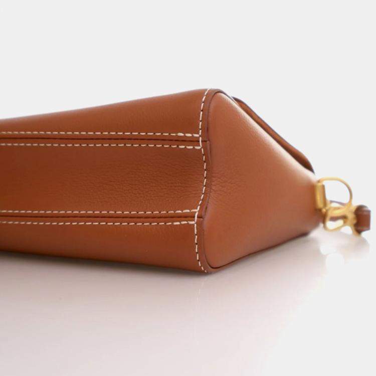 Pre Owned Louis Vuitton Soft Twist Brown Calfskin Shoulder Bag