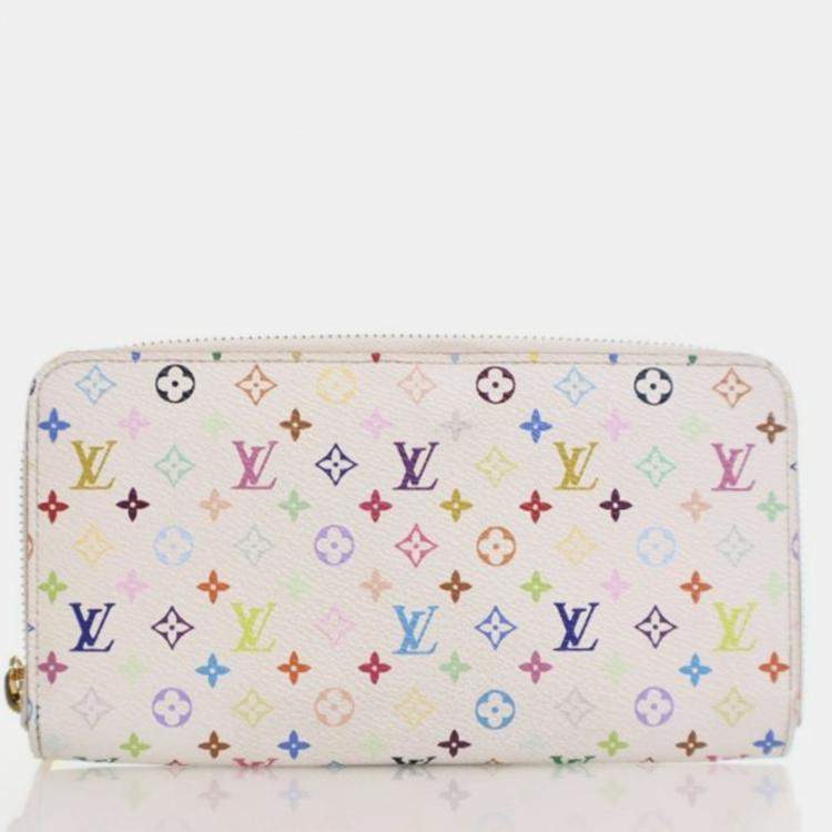 Pre Owned Louis Vuitton Zippy Multicolor Monogram Canvas Wallet