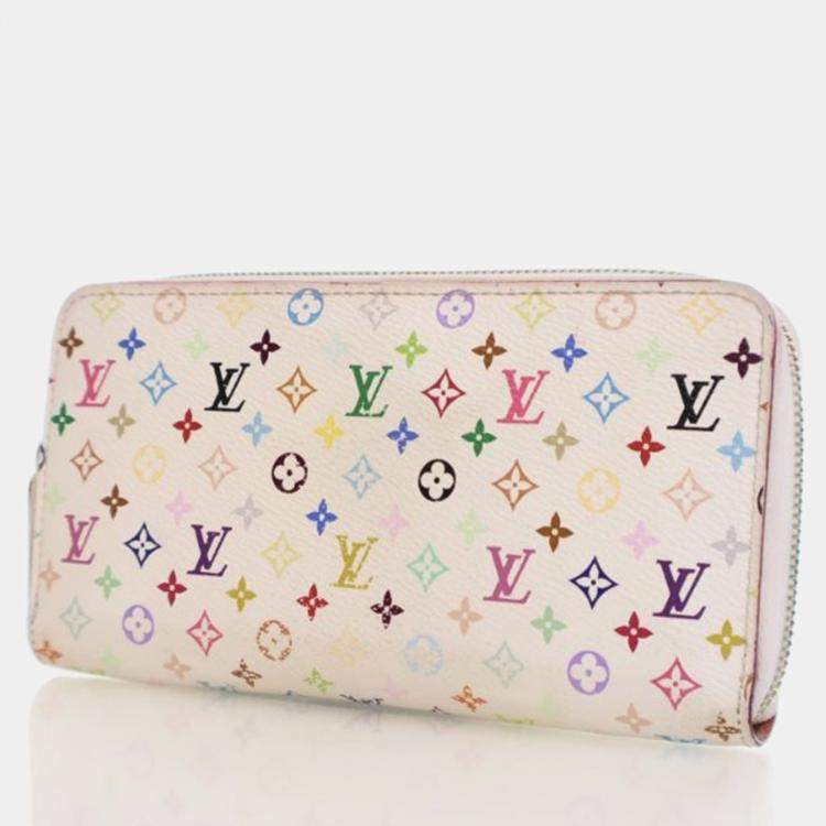Pre Owned Louis Vuitton Zippy Monogram Multicolor Canvas Wallet