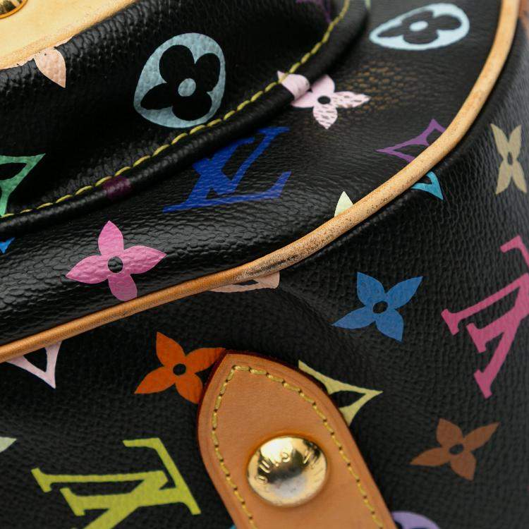 Pre Owned Louis Vuitton Black Monogram Multicolore Rita