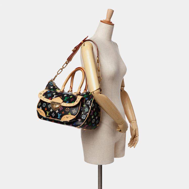 Pre Owned Louis Vuitton Black Monogram Multicolore Rita