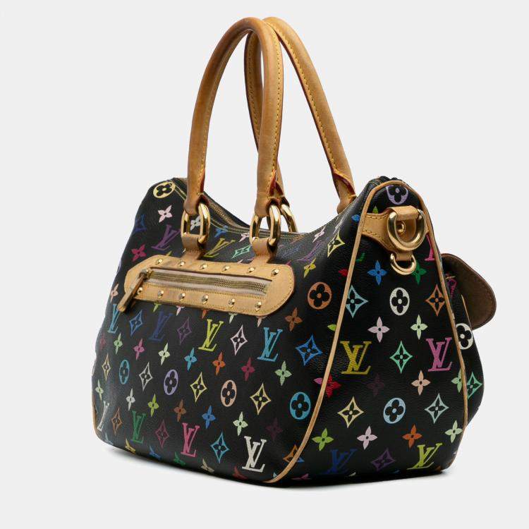 Pre Owned Louis Vuitton Black Monogram Multicolore Rita