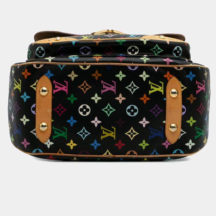 Pre Owned Louis Vuitton Black Monogram Multicolore Rita